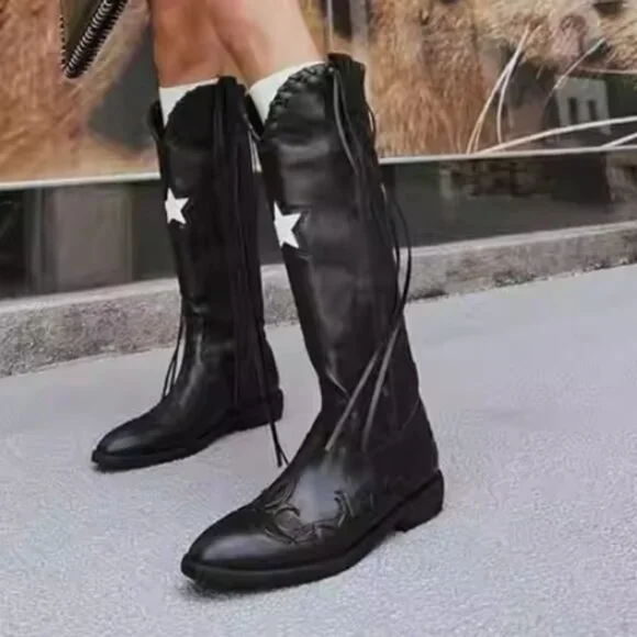 Ladies Shoes Lace up Boots - Picture 2 of 4